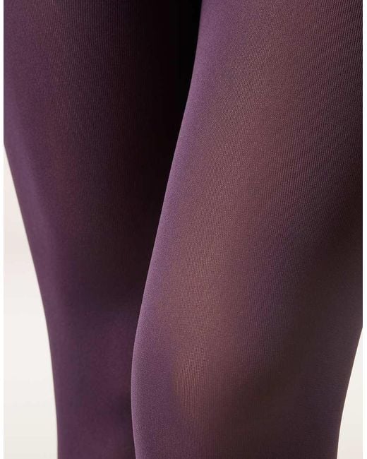 Calzedonia Purple 50 Den Total Comfort Soft Touch Tights