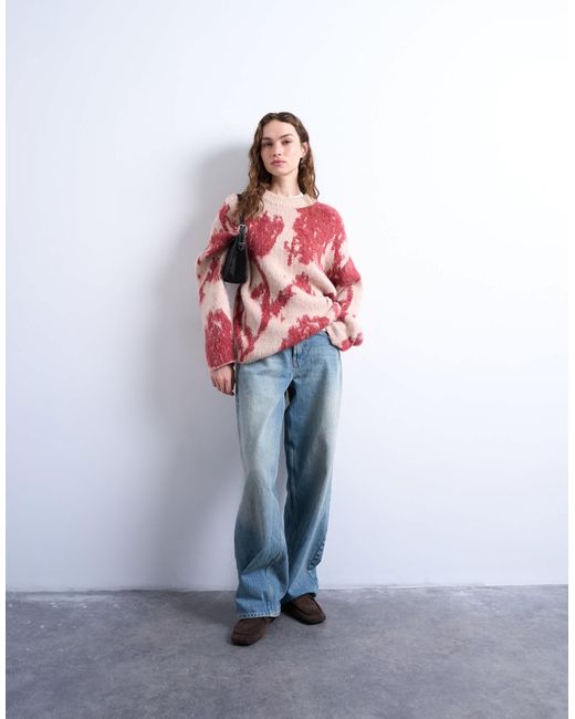 TOPSHOP Red – strickpullover