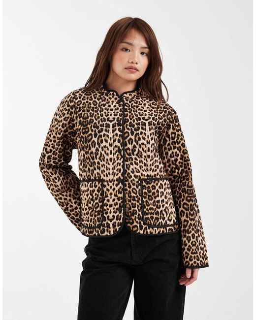 Vero Moda Brown Quilted Jacket