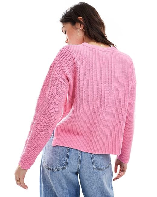 Pull ras ONLY en coloris Pink
