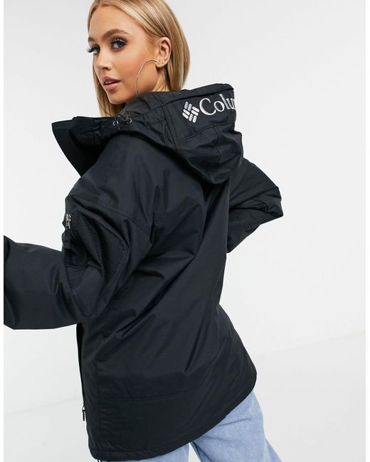 columbia black challenger pullover jacket