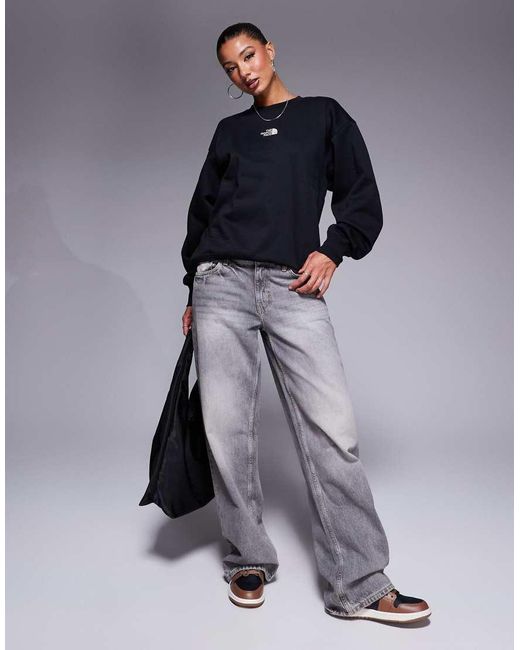 The North Face Blue Essential Logo Oversized Sweatshirt