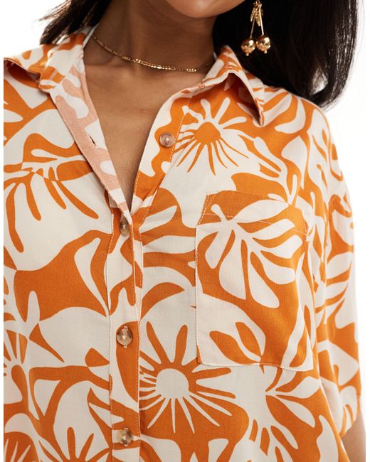 On vacation - chemise imprimée Billabong en coloris Orange
