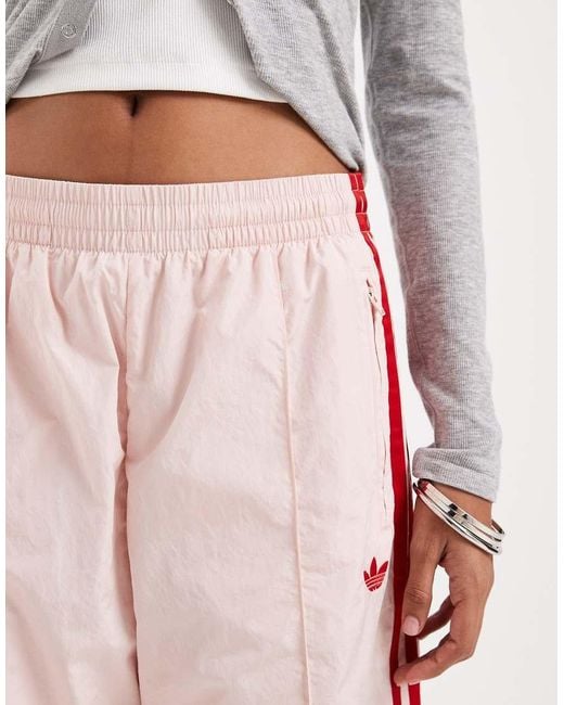 Adidas Originals Pink Firebird Loose Nylon Track Pants