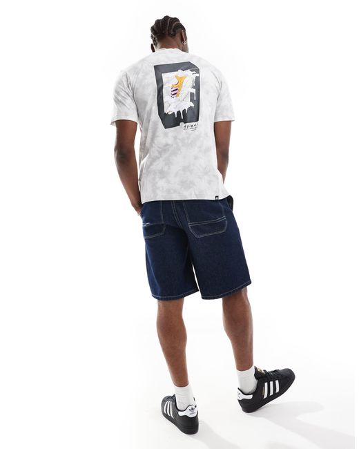 Adidas Originals White Adidas Sportswear Back Print T-shirt for men