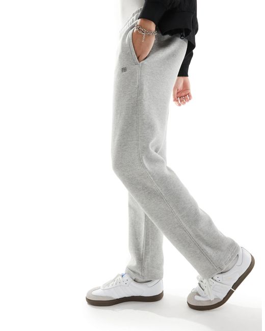 Pull&Bear joggingbroek Met Rechte Pijpen in het Gray voor heren