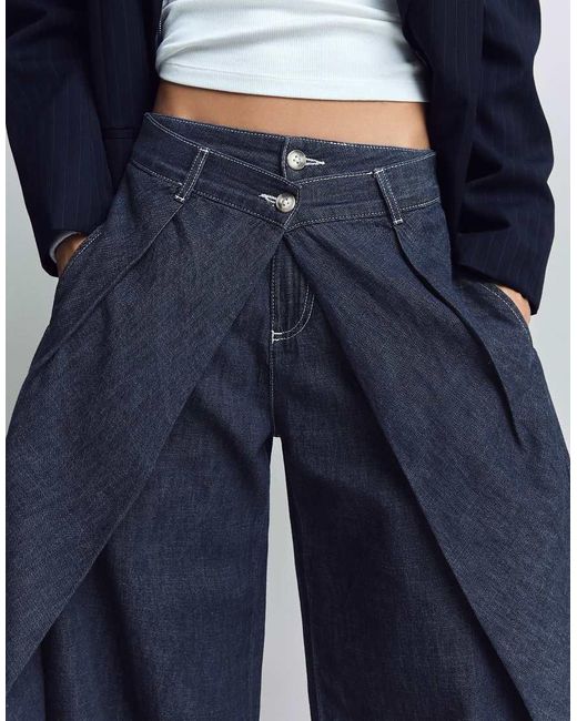 Bershka Blue Balloon Jeans
