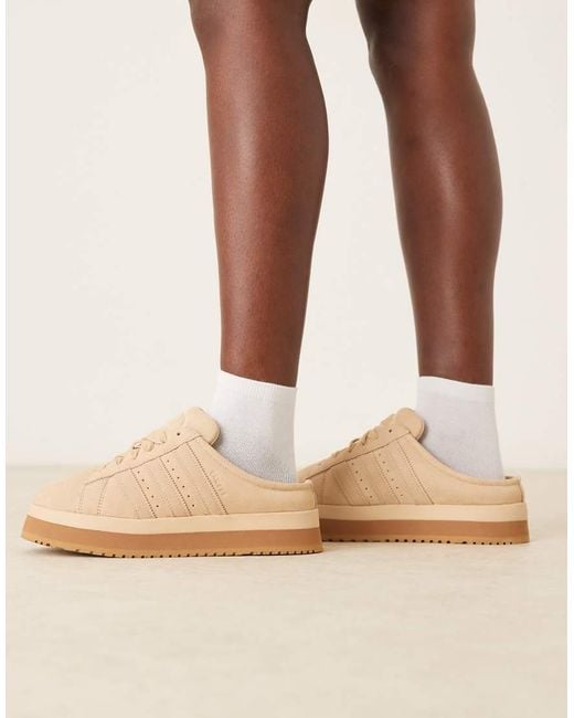 Adidas Originals Natural Campus 00S Winter Low Trainer Mules