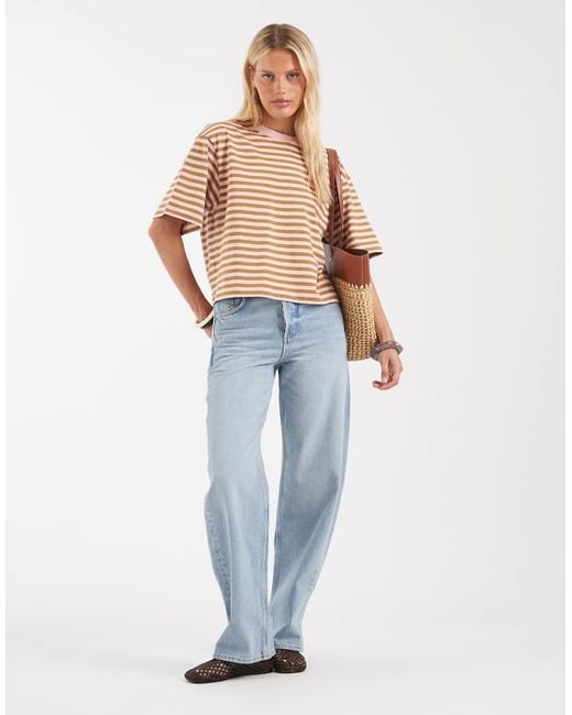 & Other Stories Blue Boxy Oversized T-shirt
