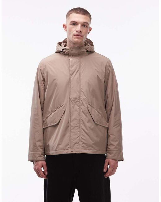 Tommy Hilfiger Natural Packable Hooded Rain Jacket for men