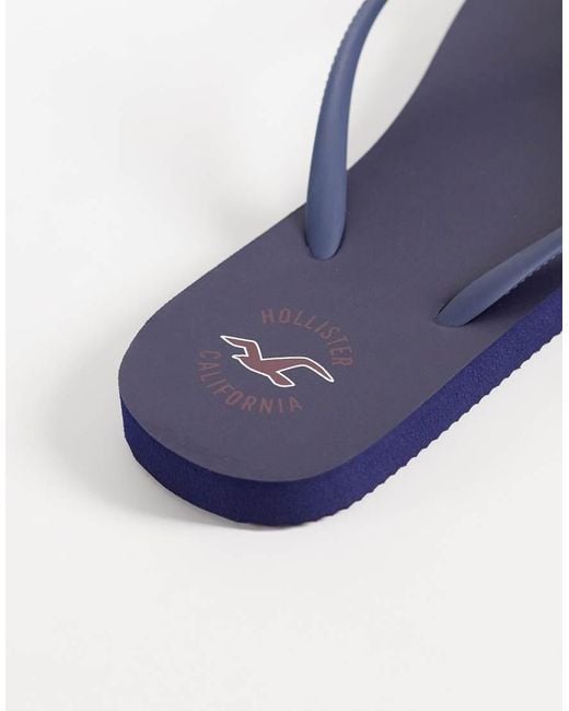 Hollister Blue Flip Flops