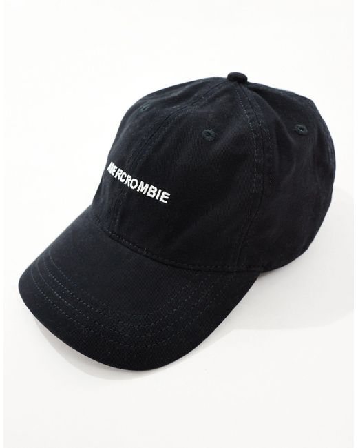 Abercrombie & Fitch – baseballkappe in Black für Herren