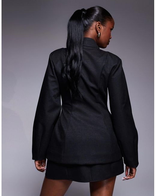 ASOS Blue Sculpted Tailored Blazer Co-ord