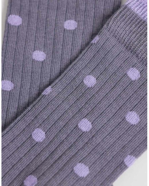 ASOS Purple Polka Dot Socks