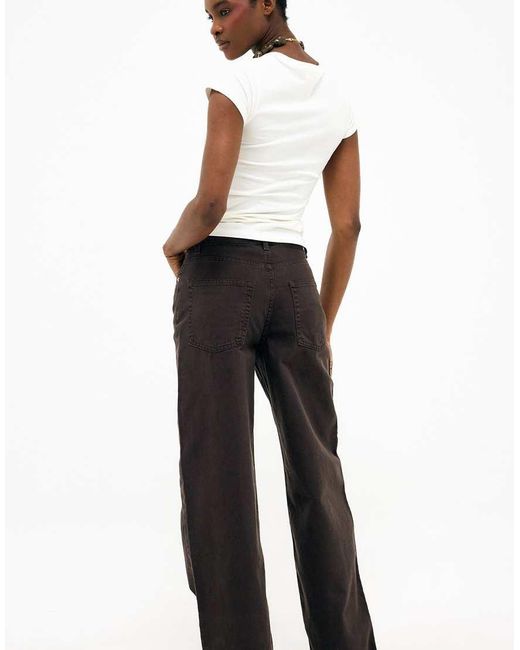 NA-KD White Alley High Waist Wide Jeans
