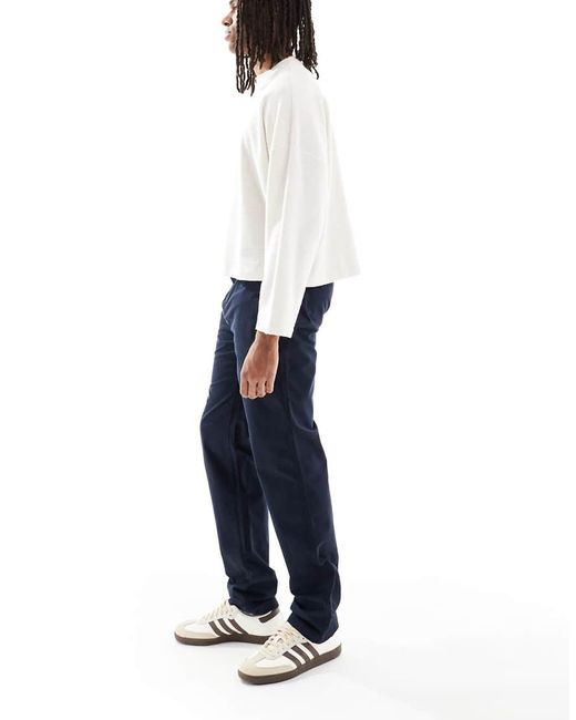 Lyle & Scott Blue Straight Leg Chino for men