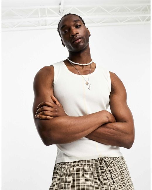 Débardeur cotelé homme sale