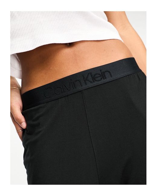 Calvin Klein Gray Intrinsic Sleep Pants With Logo Waistband