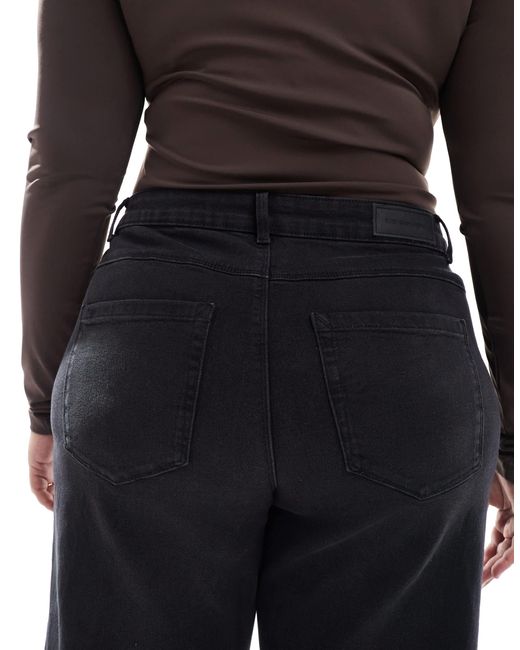ONLY Blue – jeans mit hohem bund und weitem bein