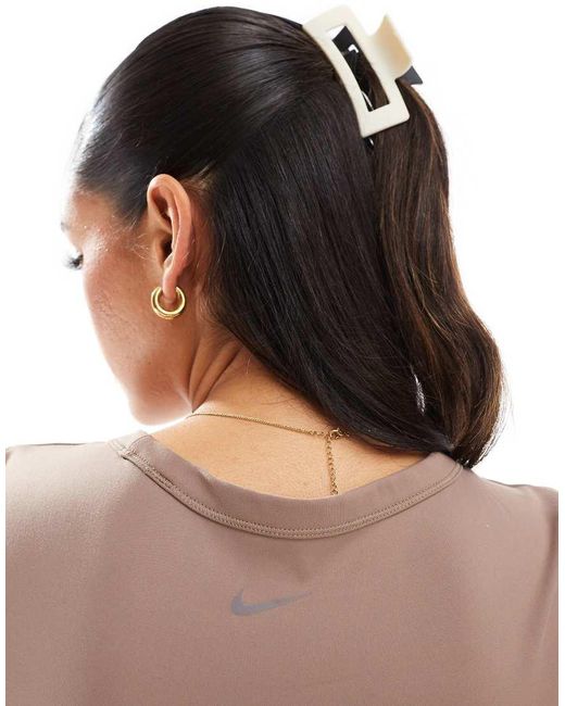 Nike Brown Nike One Training Dri-Fit Fitted T-Shirt