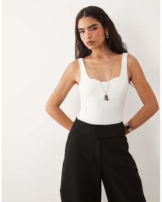 ASOS Natural Polyamide Sculpting Bodysuit