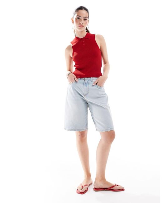 Polo di ONLY in Red