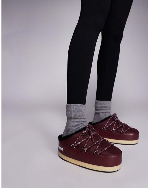 Moon Boot Red Moonboot Evx Mule