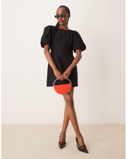 Forever New Black – minikleid mit puffärmeln