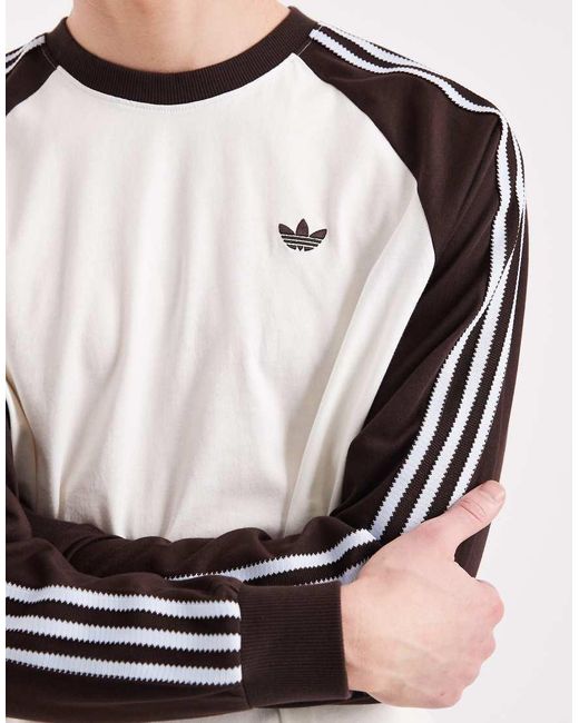 Adidas Originals Blue Long Sleeve Ringer T-shirt