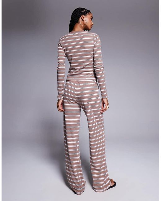 ASOS Multicolor Weekend Collective Co-ord Stripe Trouser