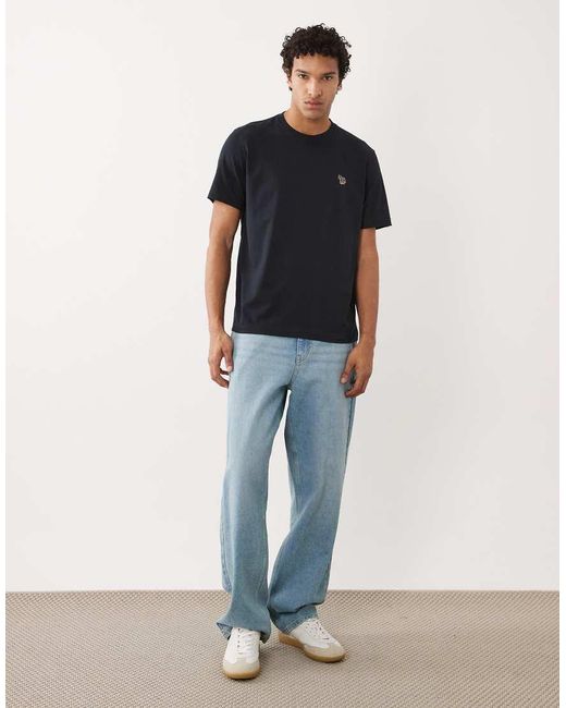 Paul Smith Blue Regular Fit Logo T-shirt for men