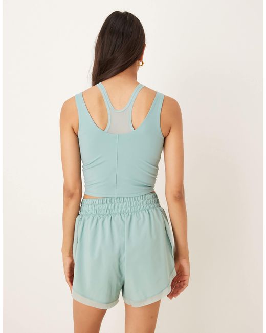 Nike Blue Nike – one training dri-fit – mehrlagiges trägertop