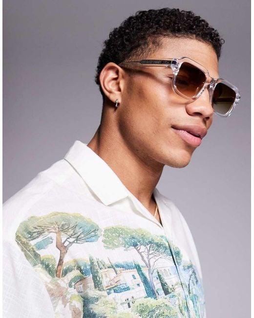 Quay Multicolor Quay Playback Square Sunglasses for men