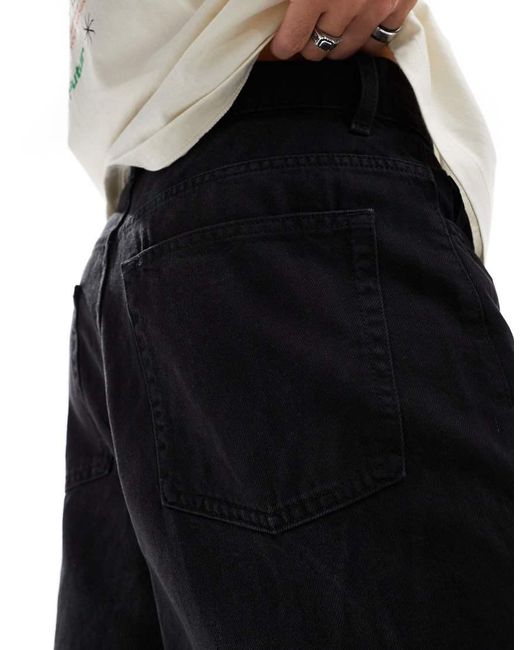 Collusion Black X001 Antifit Jeans for men