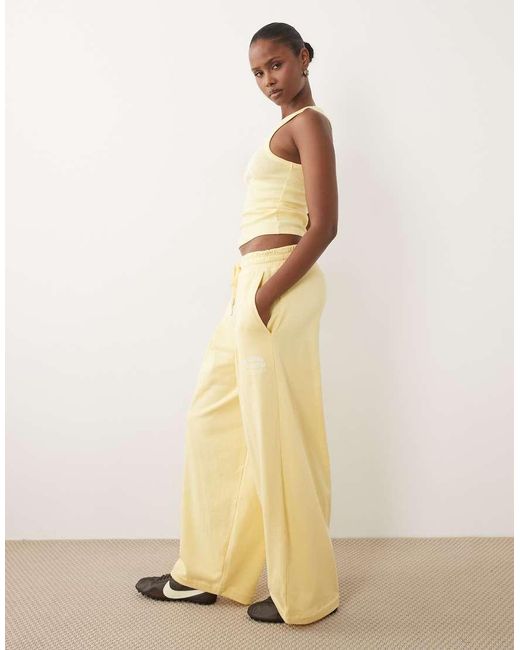 ASOS Natural Weekend Collective Co-ord Oversized Barrel Leg jogger With Graphic
