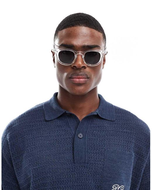 Gafas De Sol Transparentes Redondeadas Con Lentes Ahumadas De ASOS de hombre de color Multicolor