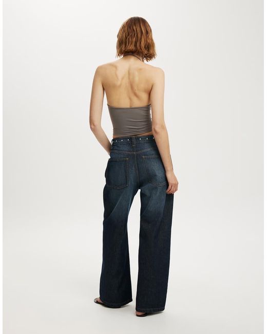 Cotton On Blue Low Super Baggy Jean