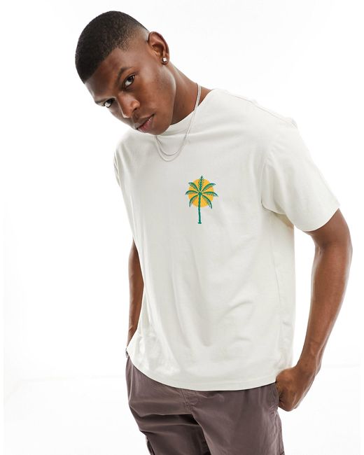 T-shirt coupe carrée à imprimé amalfi - clair Another Influence pour homme en coloris Metallic