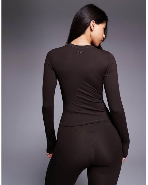 4505 Black Icon Performance Long Sleeve Baby T-shirt