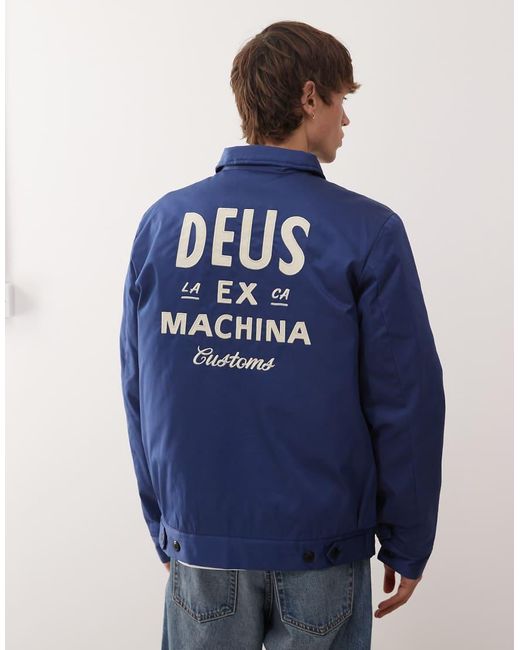 Deus Ex Machina Blue Workwear 2.0 Jacket for men