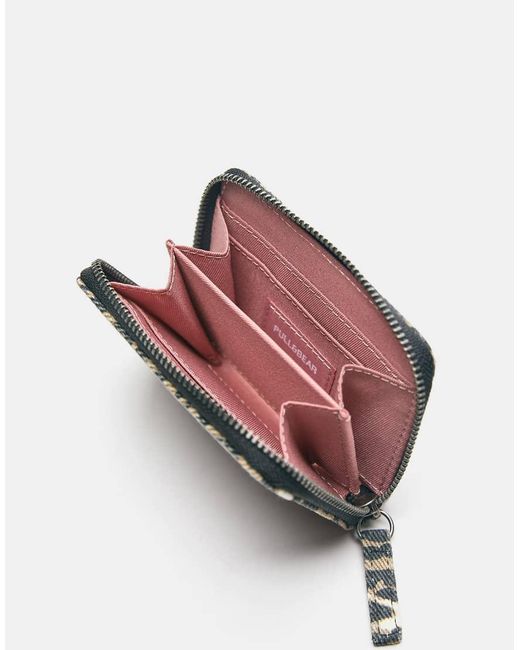 Pull&Bear Multicolor Leopard Print Wallet