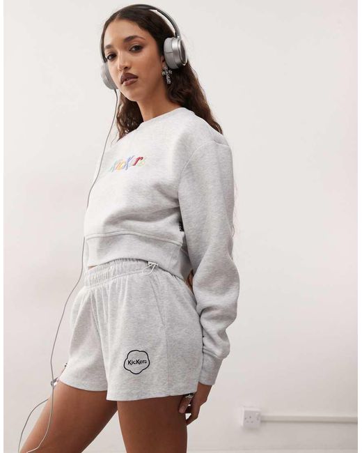 Kickers White Knit Shorts