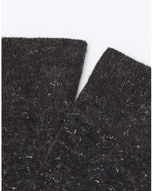 Calzedonia Black Glitter Long Socks
