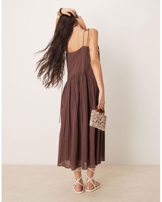 ASOS Natural – midikleid