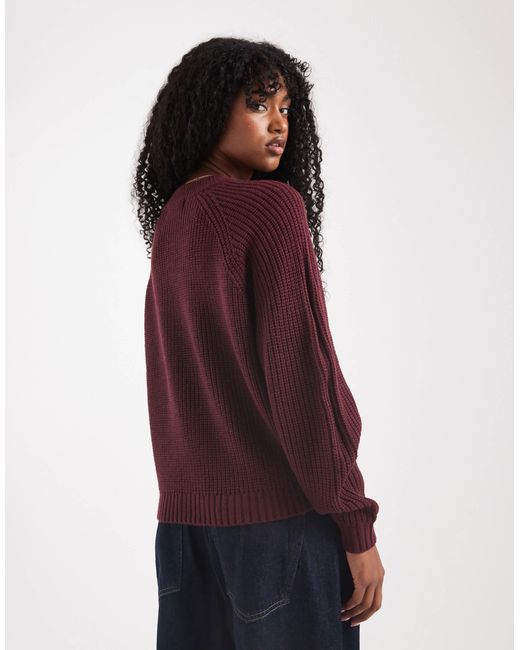 Threadbare Purple Crew Neck Jumper