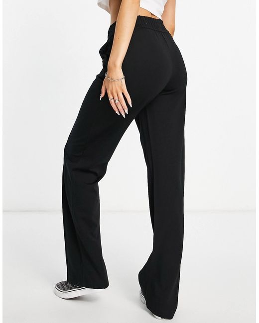 Pantalon ample à taille élastique ONLY en coloris Black