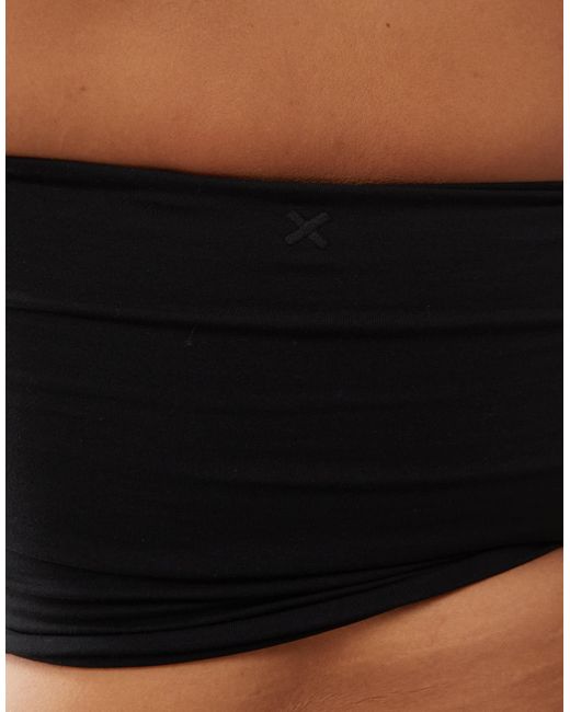 Collusion Black Plus Double Lined Bandeau Top