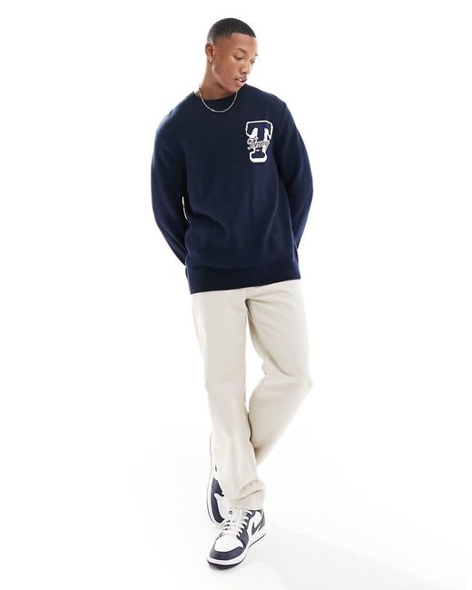 Jersey tommy hilfiger hombre azul marino hotsell