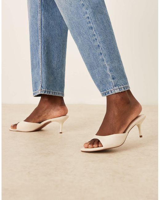 ASOS Blue – hush – mules aus leder