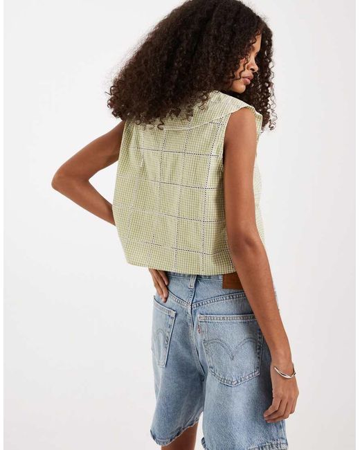 Free People Blue Waiting For Me Crop Top